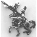 MEDIEVAL KNIGHT ON HORSE PIN